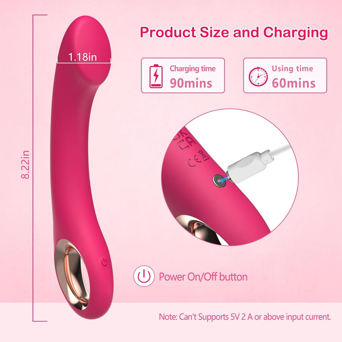 Ergonomics Curved Clitoral Anal Vibrators Stimulator Dildo