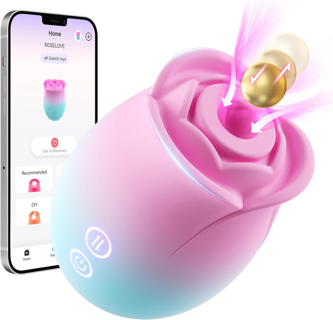 Sex Toys Rose Dildo Vibrator - Upgraded Adult Toys