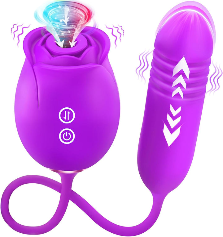 Vibrator Rose Sex Toy for Women – Upgraded Adult Toys Sex Toys