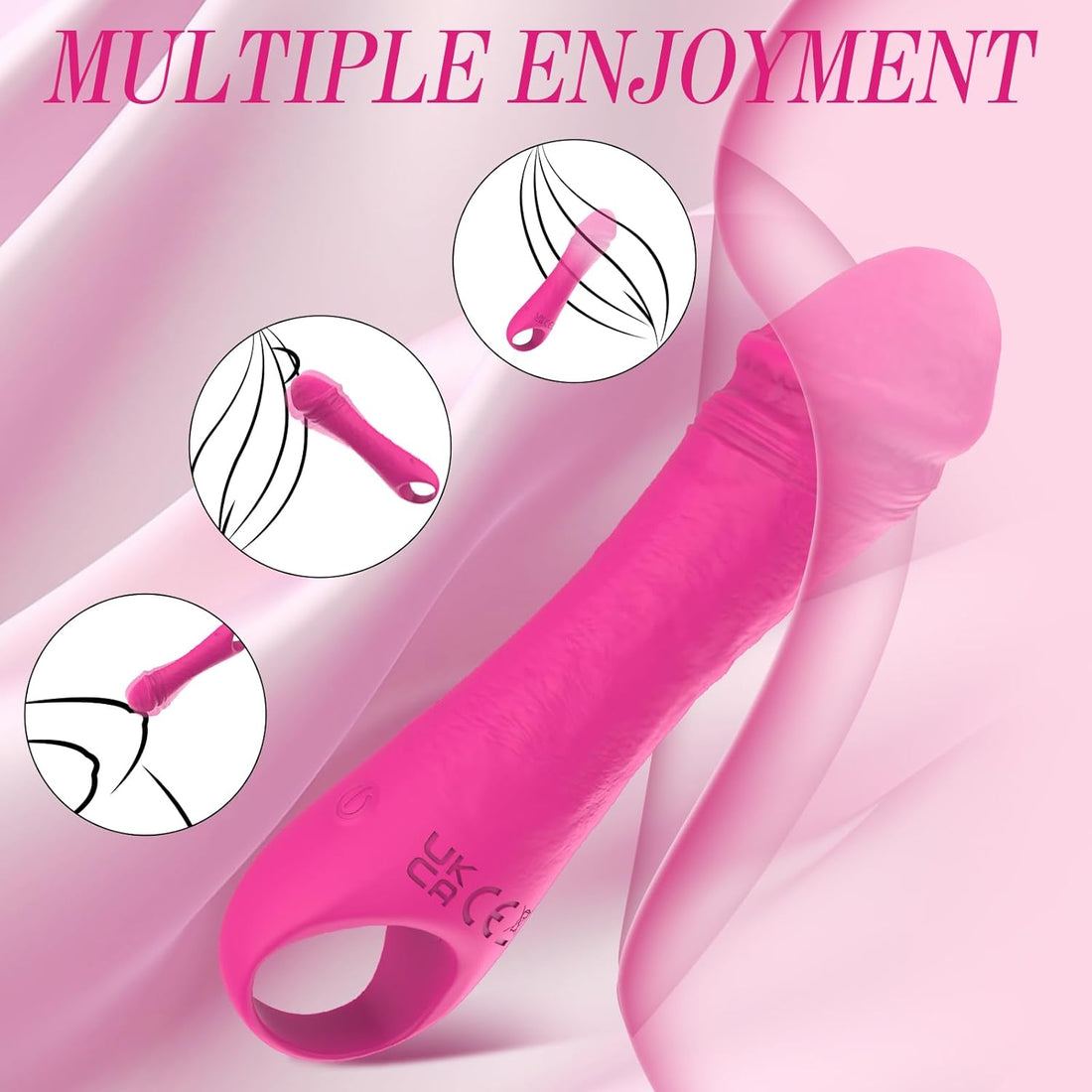 Realistic Mini Silicone Vibrators Bullet Dildos with 10 Powerful