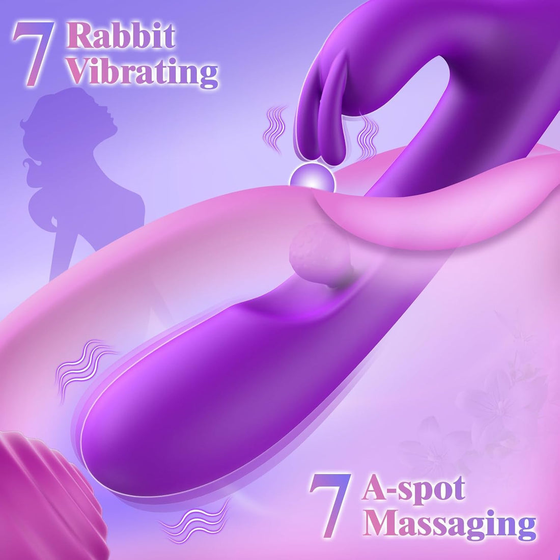 G Spot Vibrator Sex Toys-3 in 1 Adult Sex Toys 360° Rotation Vibrators