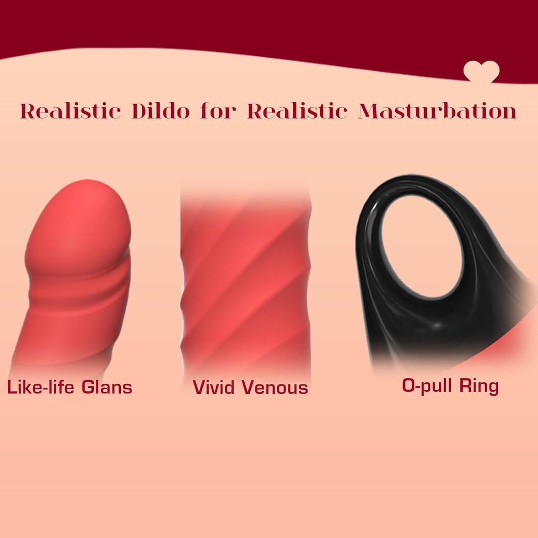 Thrusting Vibrating Dildo, 3 in 1 Female G Spot Vibrator