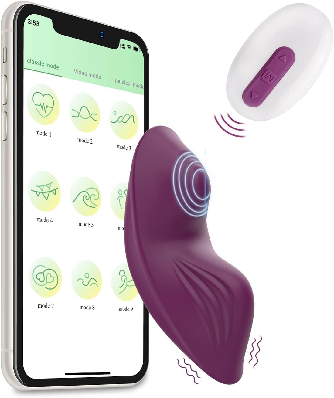 App Remote Control Wearable Panty Clitoral Vibrators