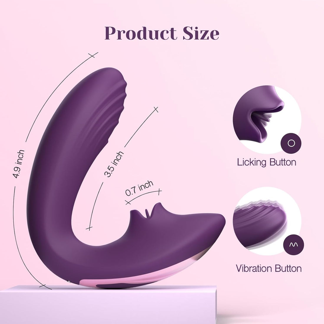 Clitoral Licking G Spot Vibrator tongue Adult Toys