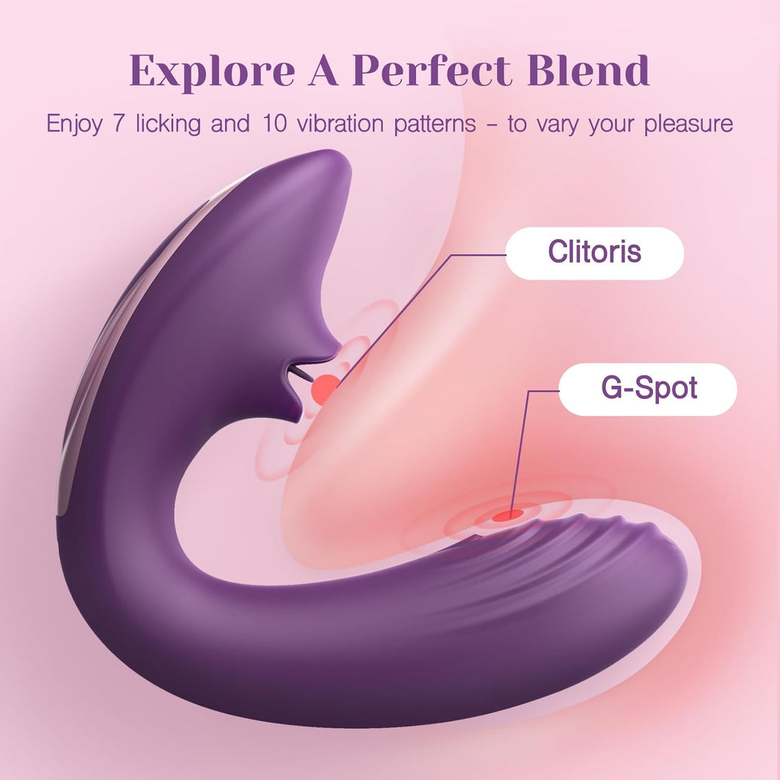 Clitoral Licking G Spot Vibrator tongue Adult Toys