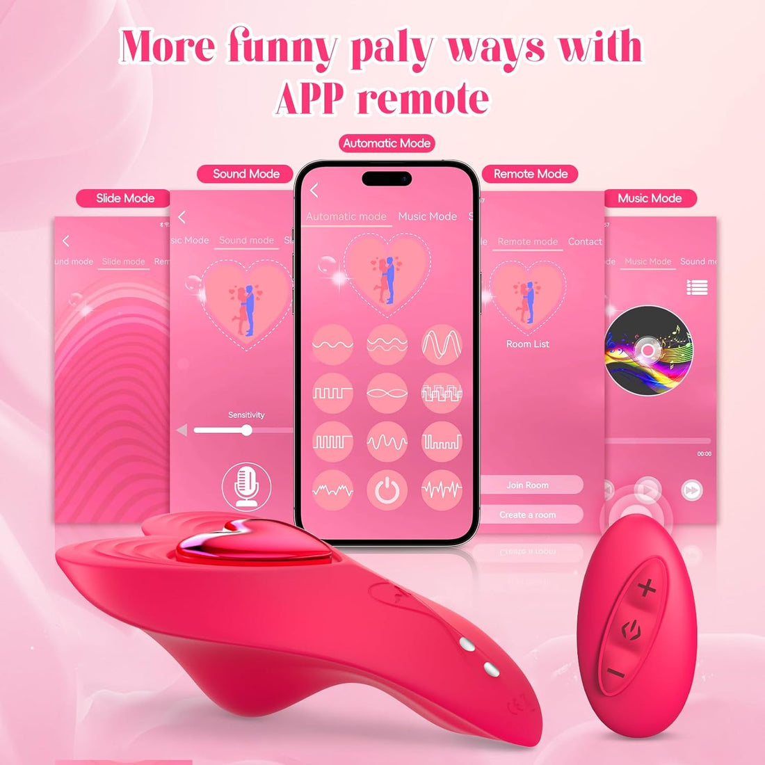 App Cellphone Wearable Vibrator with Remote