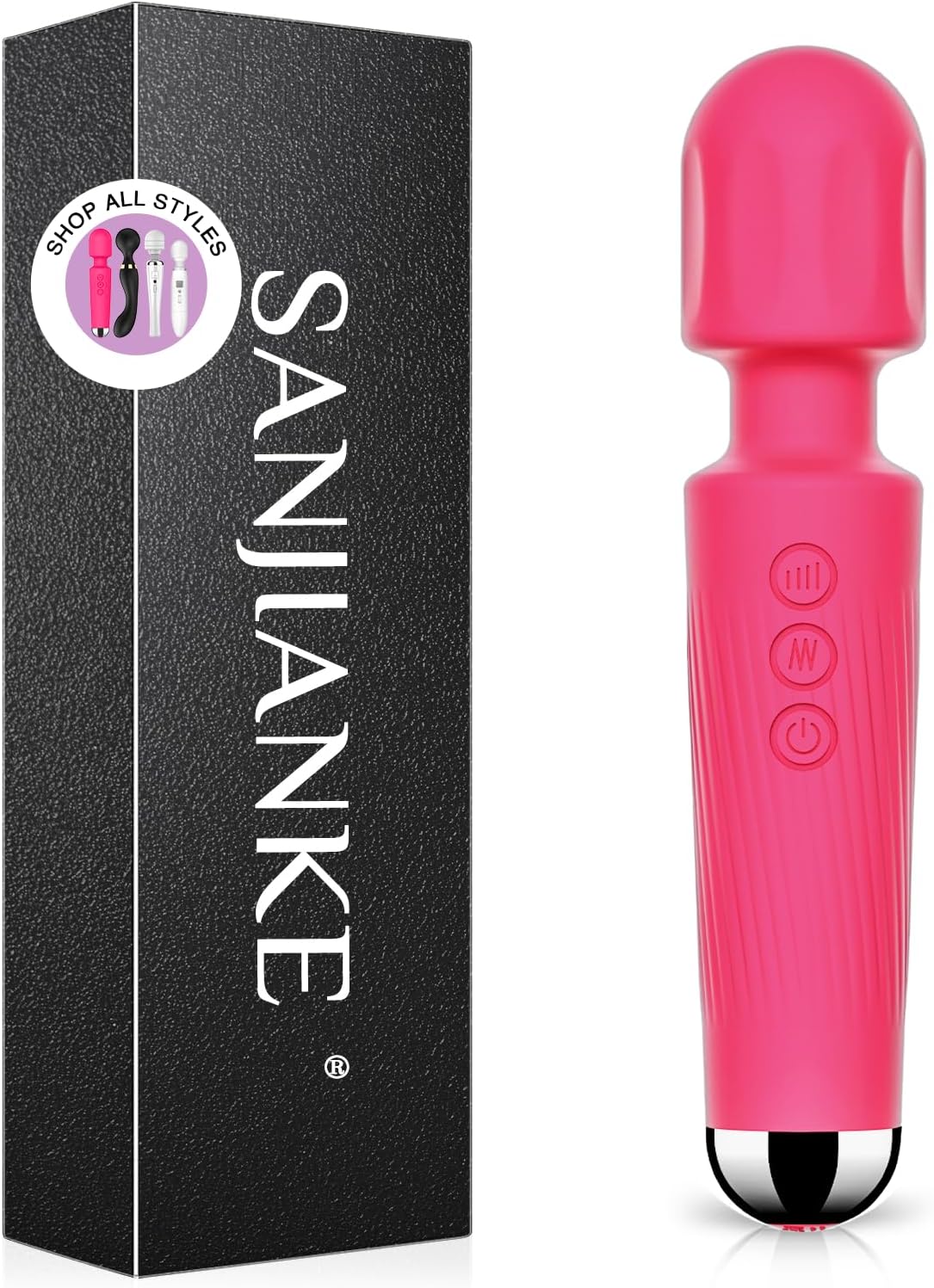 Vibrator Wand,Adult Sex Toy Wand, G Spot Dildo, Clit Vibrator