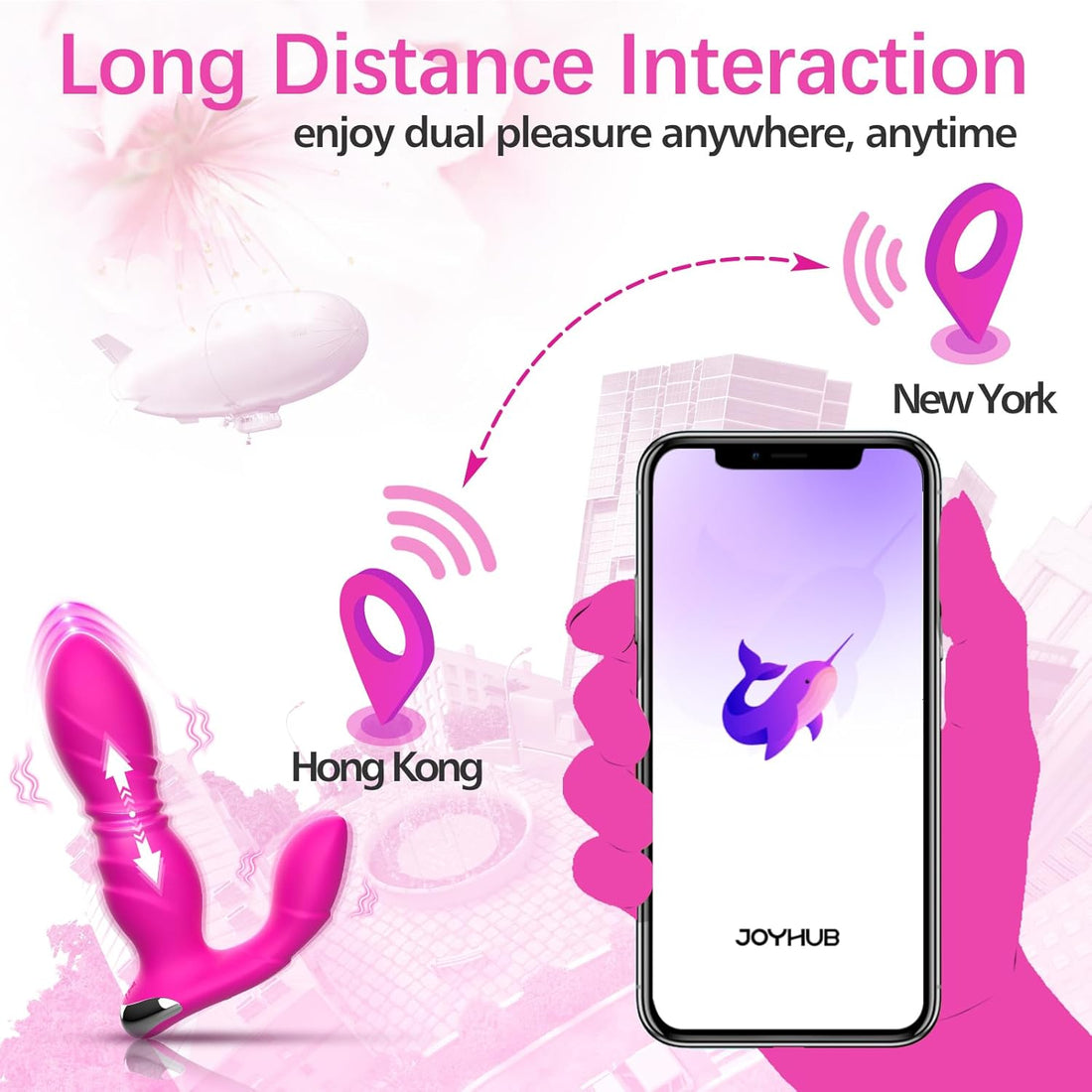 Wearable Thrusting Dildo with App＆Remote Control Vibrators