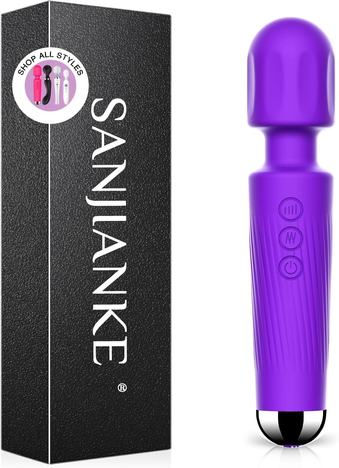 Vibrator Wand,Adult Sex Toy Wand, G Spot Dildo, Clit Vibrator