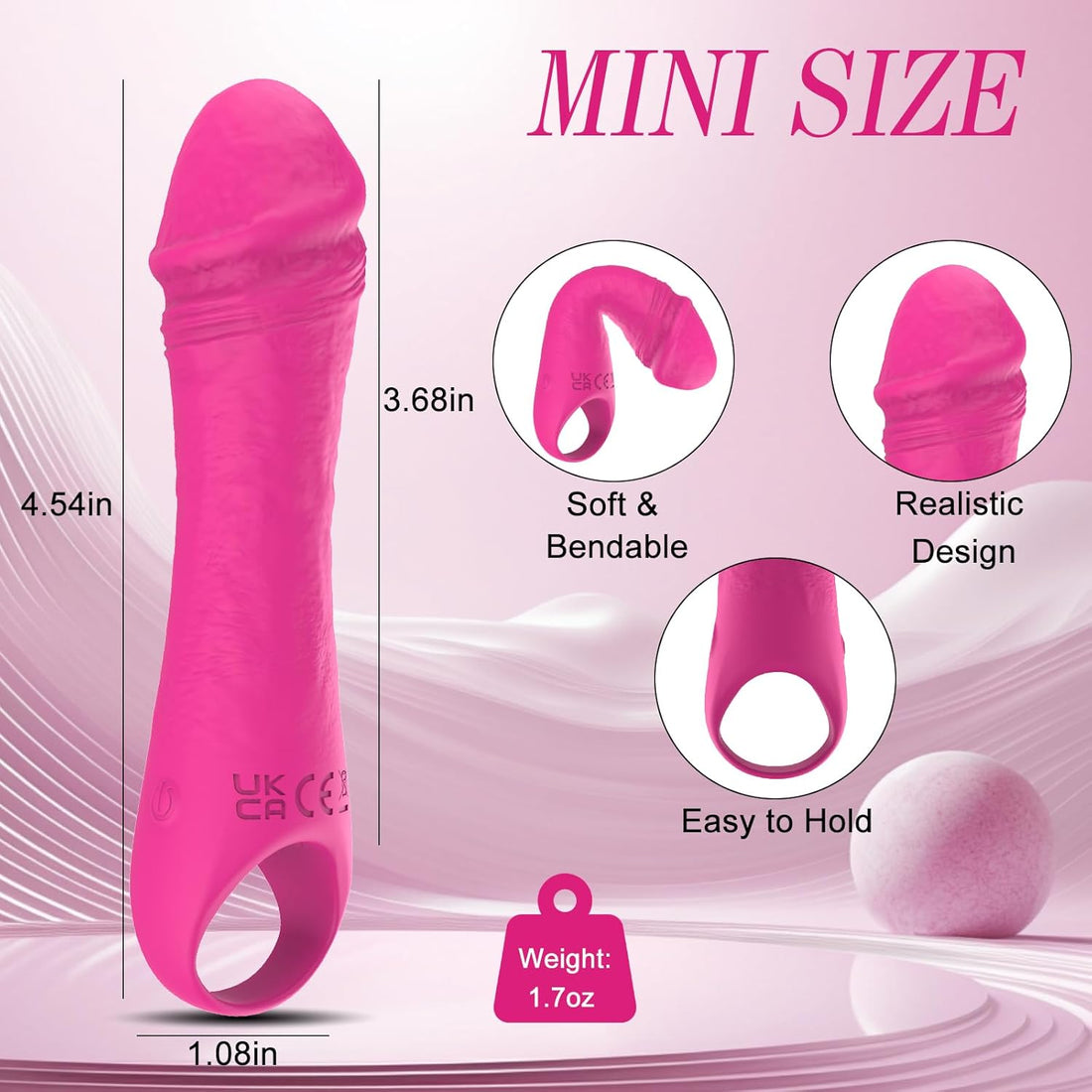 Realistic Mini Silicone Vibrators Bullet Dildos with 10 Powerful