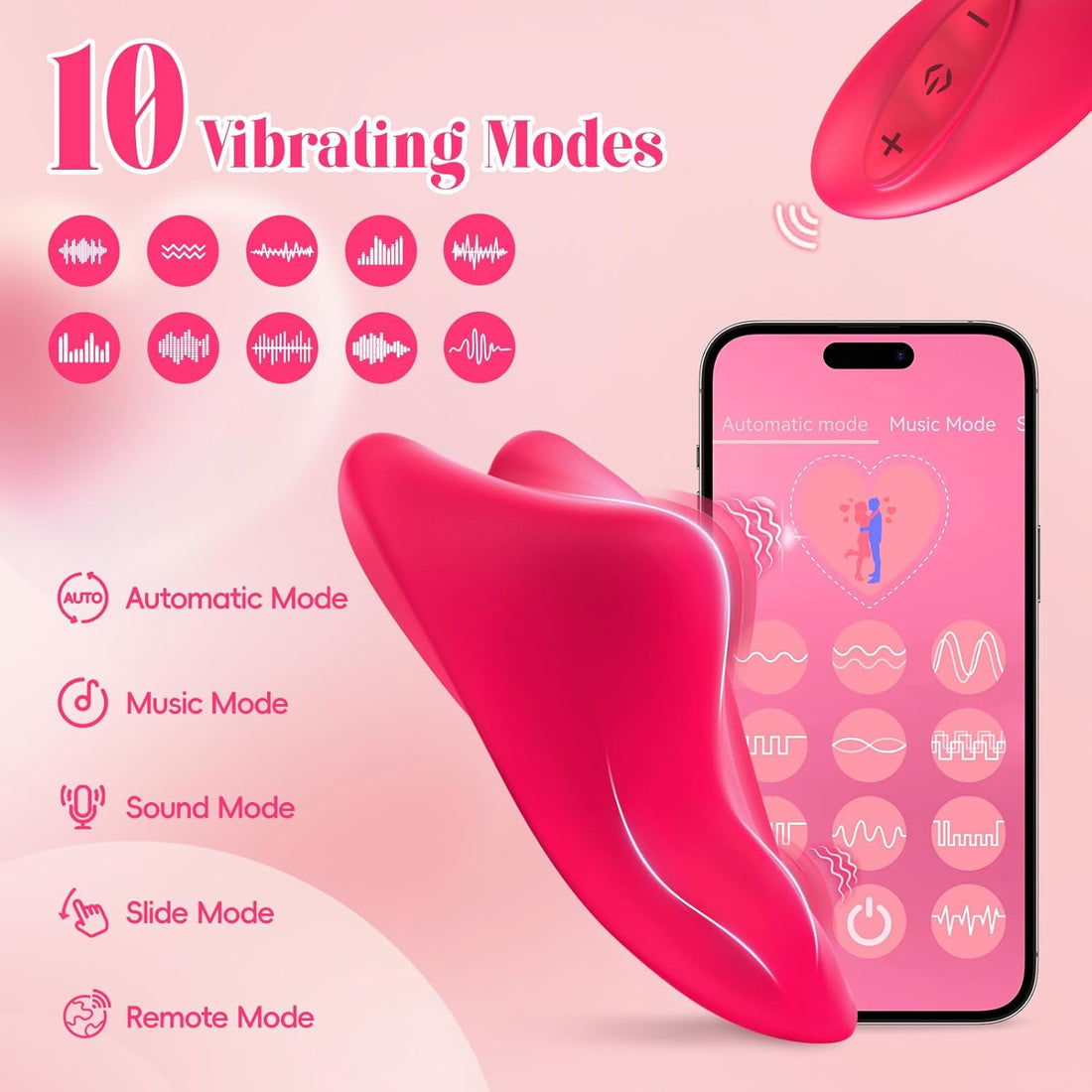 App Cellphone Wearable Vibrator with Remote