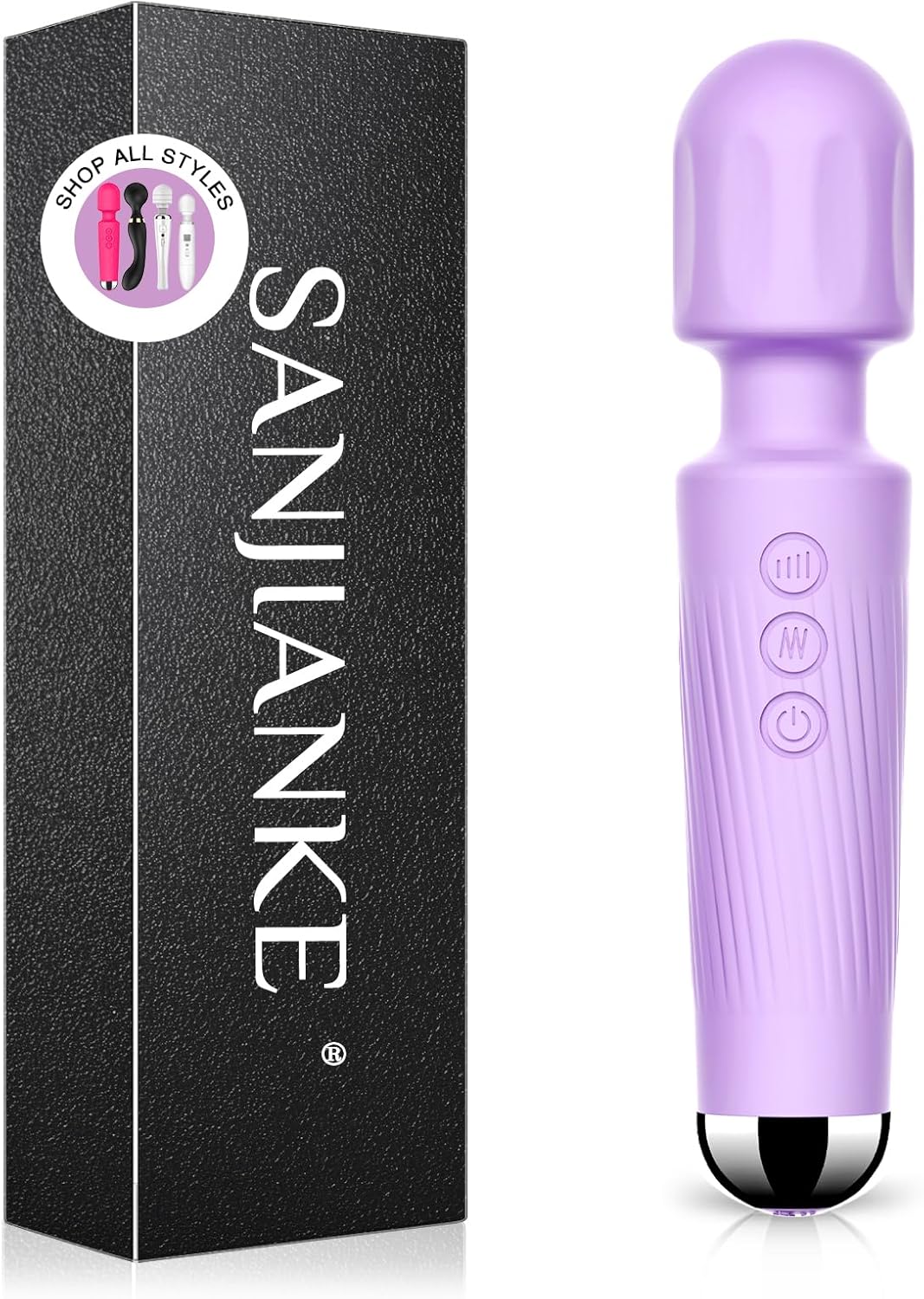 Vibrator Wand,Adult Sex Toy Wand, G Spot Dildo, Clit Vibrator