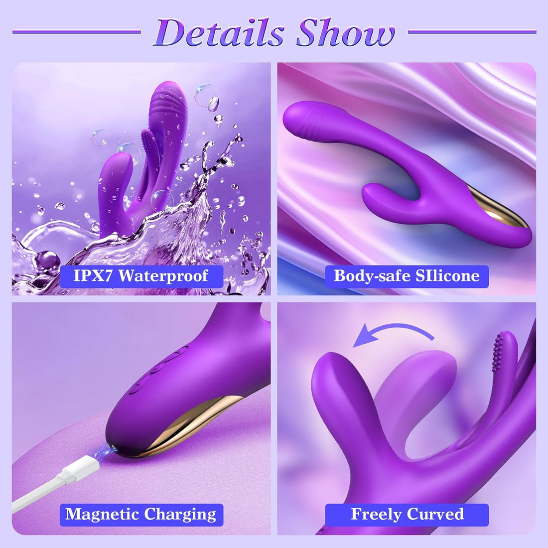 Vibrator Dildo Rabbit Sex Toys -LOVENOTE G Spot Vibrator