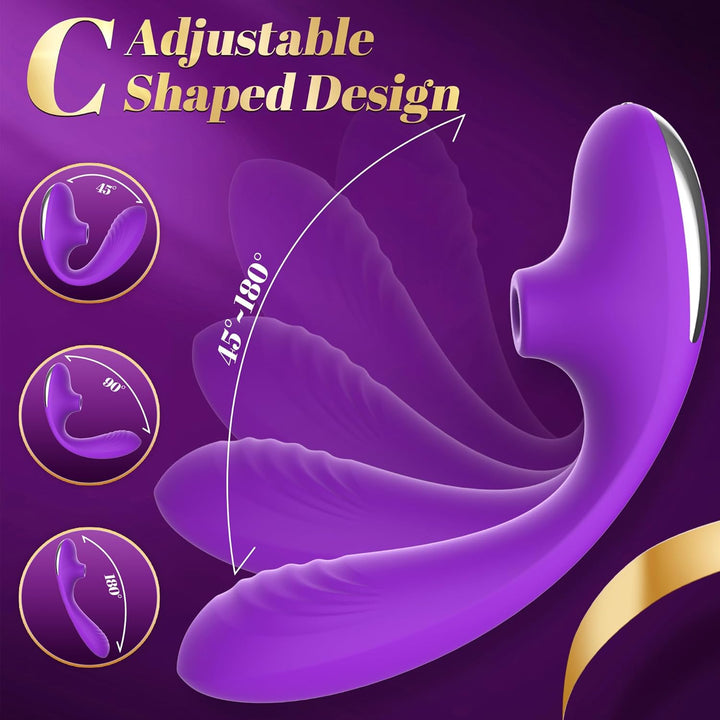 Sucking Vibrator Sex Toys for Women, 3 in 1 Adjustable Sex Toy